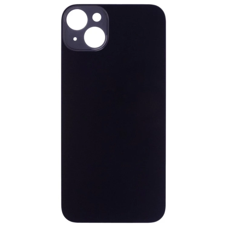 Задняя крышка для Apple iPhone 14 Plus (черный) (с широким отверстием) (Premium)