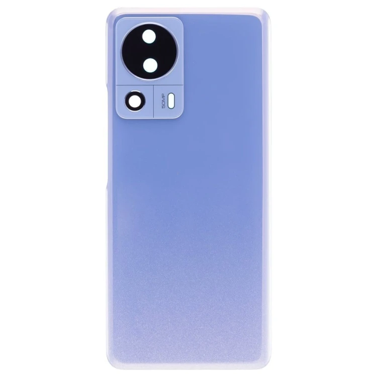 Задняя крышка для Xiaomi 13 Lite (2210129SG) (голубой) (в сборе со стеклом камеры)