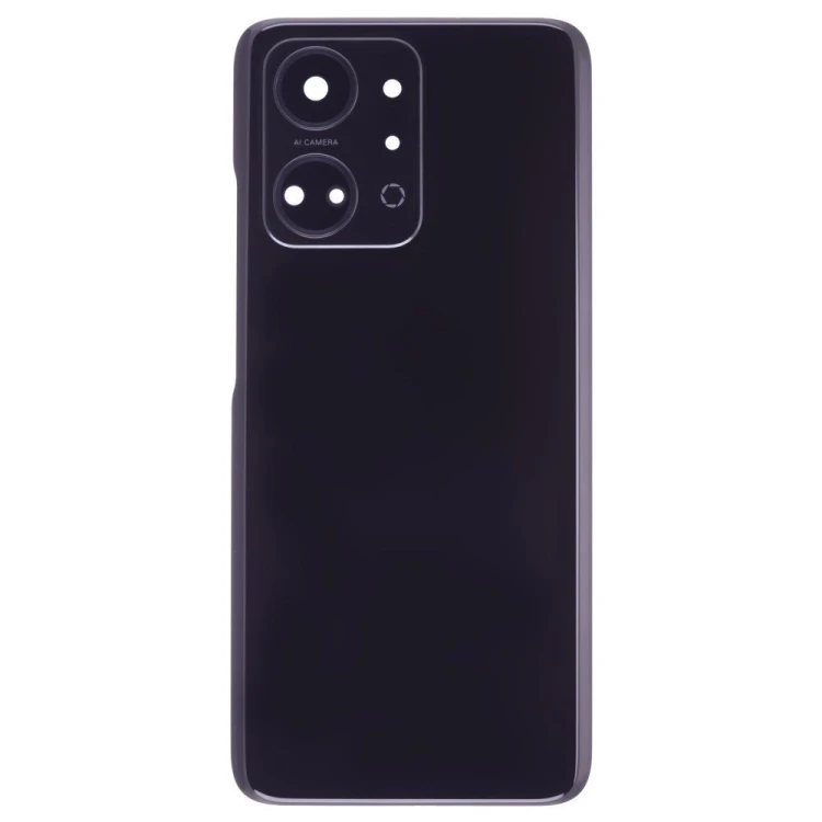 Задняя крышка для Huawei Honor X7a (RKY-LX1) (черный) (в сборе со стеклом камеры)