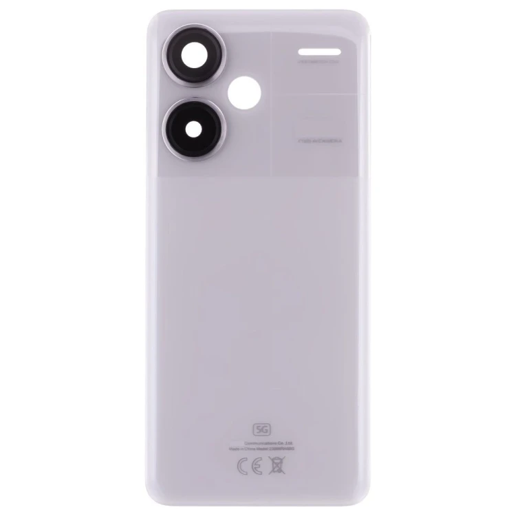 Задняя крышка для Xiaomi Redmi Note 13 Pro+ 5G (23090RA98C) (белый) (в сборе со стеклом камеры)