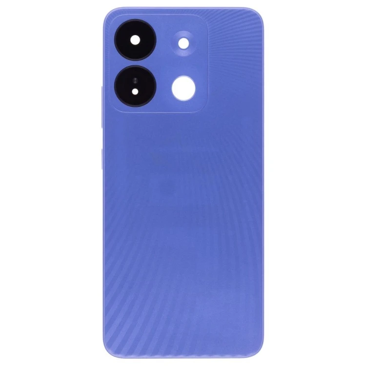 Задняя крышка для Infinix Smart 7 HD (X6516) (синий) (в сборе со стеклом камеры)