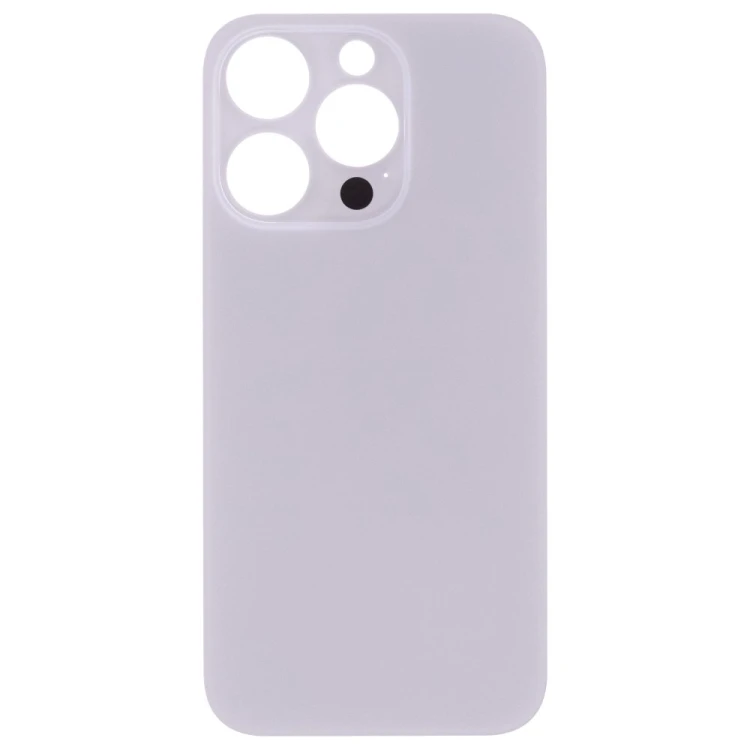 Задняя крышка для Apple iPhone 14 Pro (белый) (с широким отверстием) (Premium)
