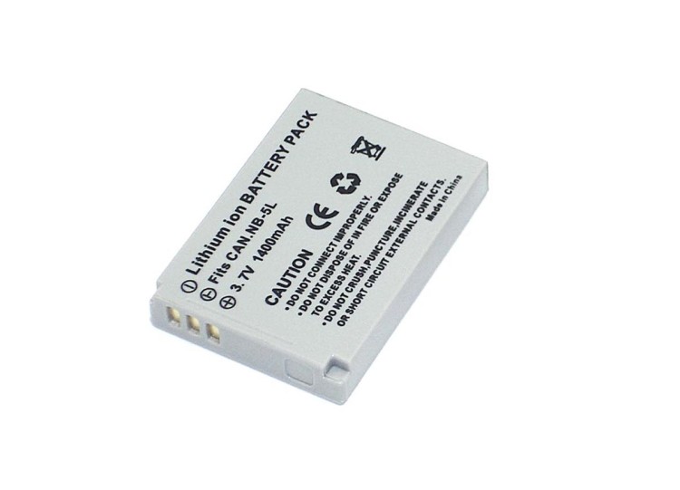 Аккумуляторная батарея для фотоаппарата Canon Digital IXUS 800 (NB-5L) 3.7V 1400mAh Li-ion