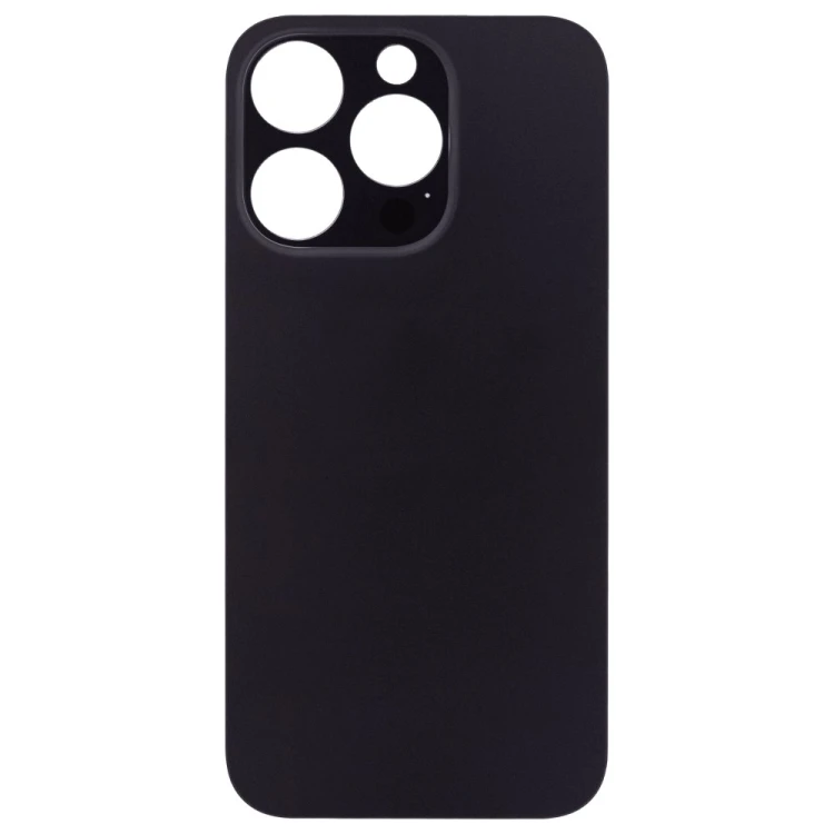 Задняя крышка для Apple iPhone 14 Pro (черный) (с широким отверстием) (Premium)