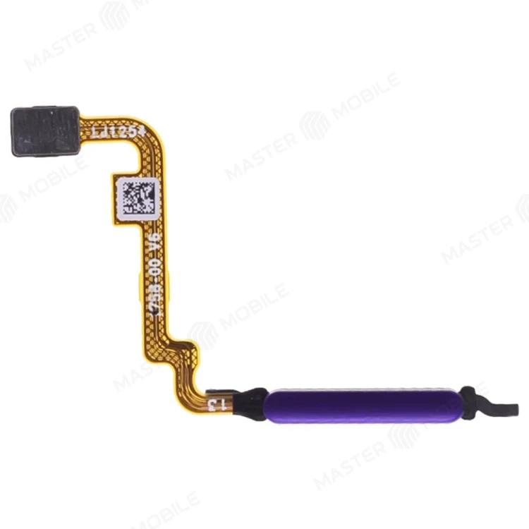 Шлейф для Xiaomi Redmi Note 10 4G (M2101K7AG) / Redmi Note 10S (M2101K7BG) / Poco M5s (2207117BPG) с комп. + сканер отпечатка пальца (фиолетовый)
