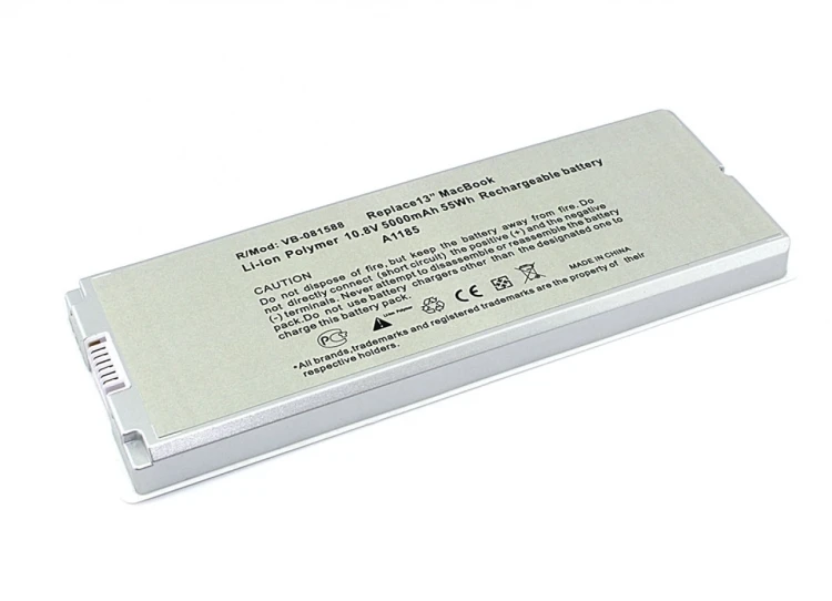 Аккумуляторная батарея для ноутбука Apple MacBook A1185 55Wh белая OEM
