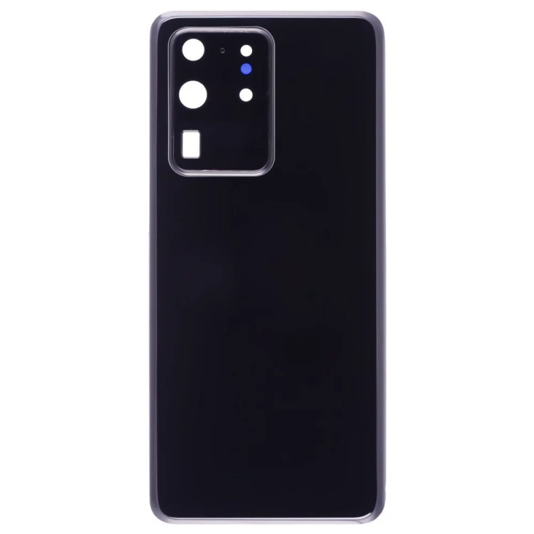 Задняя крышка для Samsung G988 Galaxy S20 Ultra (черный) (в сборе со стеклом камеры)