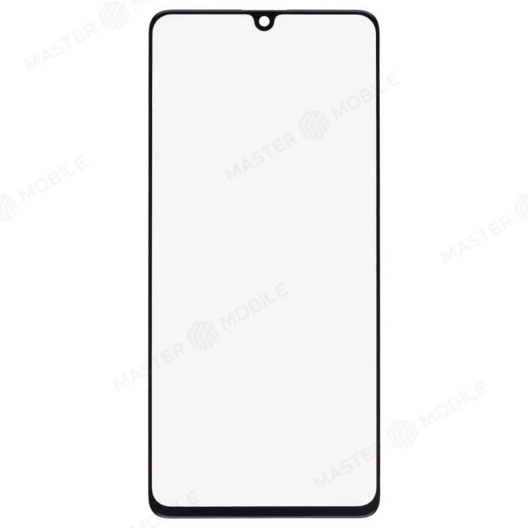Стекло модуля для Samsung A415 Galaxy A41 + OCA (черный)