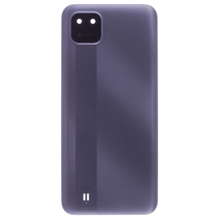 Задняя крышка для Realme C11 2021 (RMX3231) (серый) (в сборе со стеклом камеры)