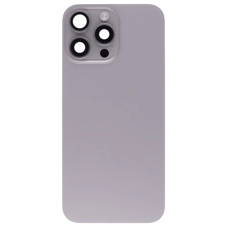 Задняя крышка для Apple iPhone 16 Pro Max (титановый) (в сборе) (ORIG100) (Снятый) (возможен дефект ЛКП)