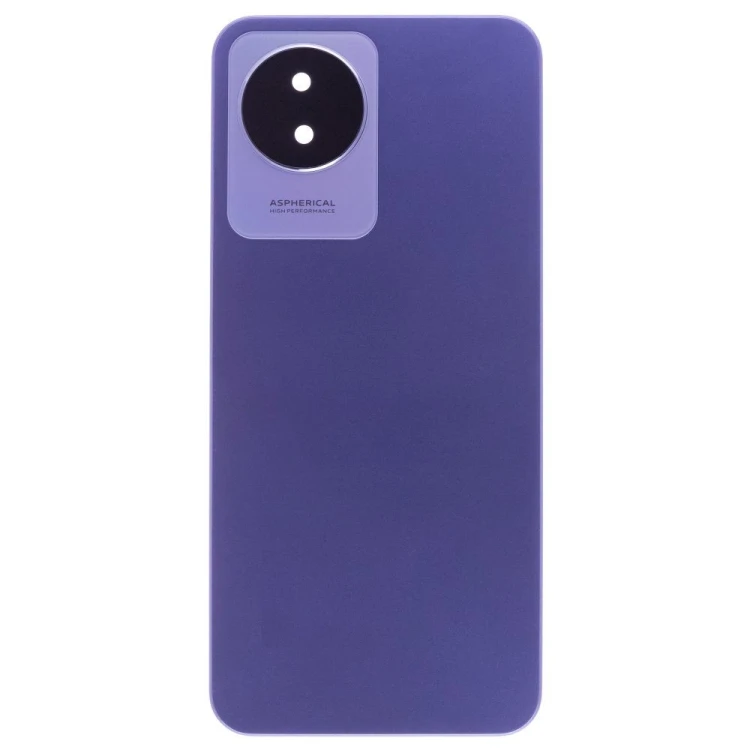 Задняя крышка для Vivo Y02 (V2217) (голубой) (в сборе со стеклом камеры)
