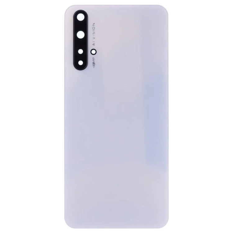 Задняя крышка для Huawei Honor 20 (YAL-L21) (белый) (в сборе со стеклом камеры)