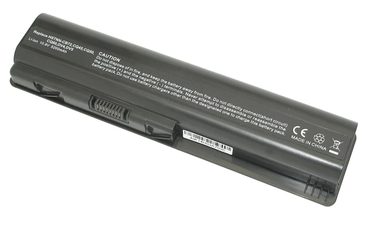 Аккумуляторная батарея для ноутбука HP Pavilion DV4, Compaq CQ40, CQ45 (HSTNN-CB72) 52Wh OEM черная