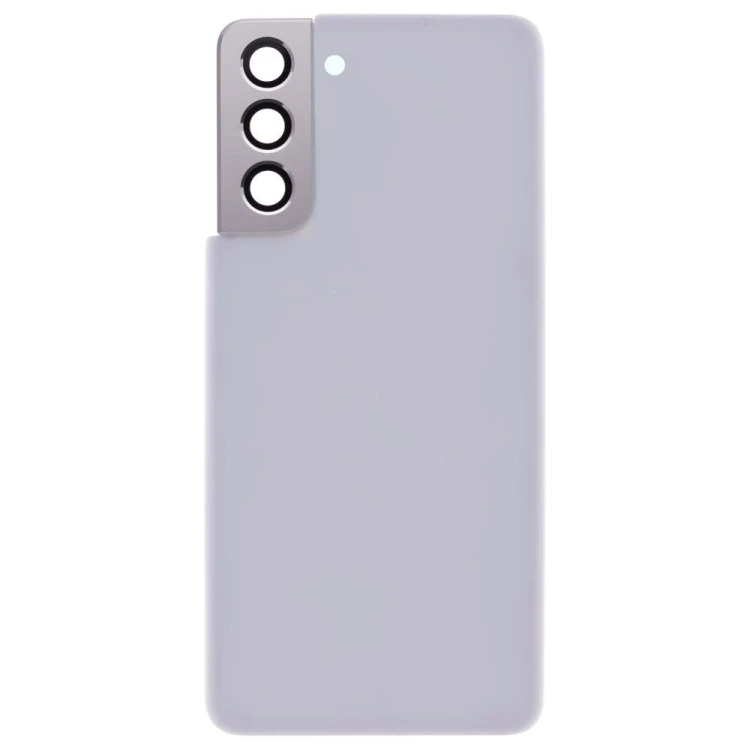 Задняя крышка для Samsung G991 Galaxy S21 (белый) (в сборе со стеклом камеры)