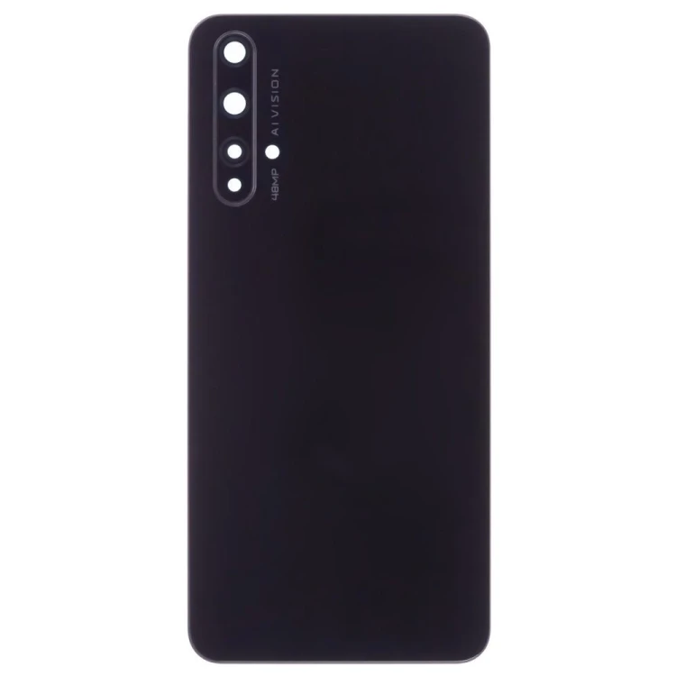 Задняя крышка для Huawei Honor 20 (YAL-L21) (черный) (в сборе со стеклом камеры)