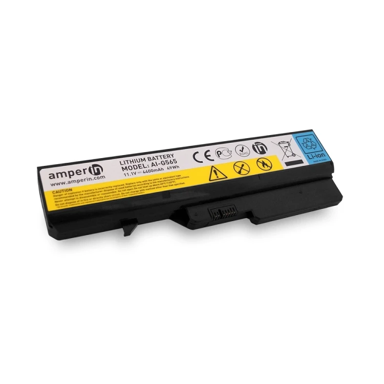 Аккумуляторная батарея Amperin для ноутбука Lenovo IdeaPad G, Z Series 11.1V 4400mAh (49Wh) AI-G565