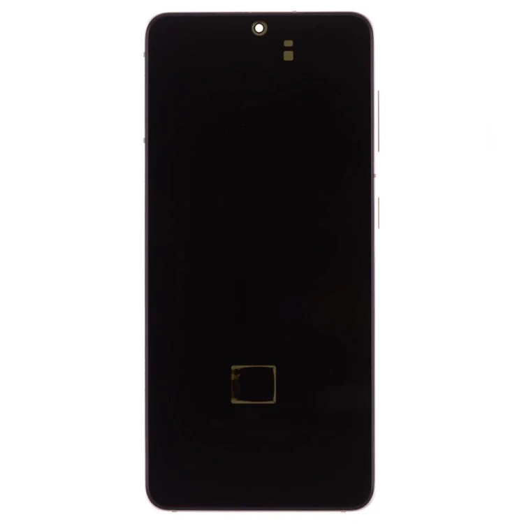 Дисплей для Samsung G991 Galaxy S21 + тачскрин (розовый) (в рамке) (ORIG100) (возможен дефект ЛКП)