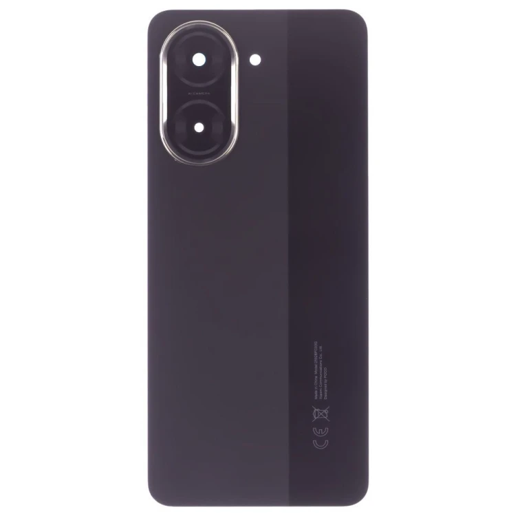 Задняя крышка для Xiaomi Poco C71 (25028PC03G) (черный) (в сборе со стеклом камеры)