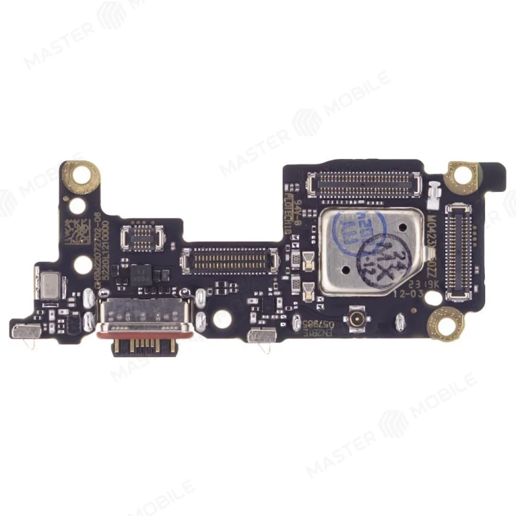Нижняя плата для Xiaomi 12T (22071212AG) / 12T Pro (22081212UG) с комп. + разъем зарядки + микрофон + разъем SIM (ORIG100)