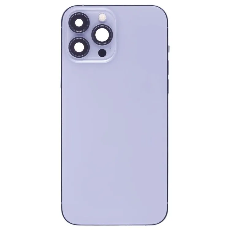 Корпус для Apple iPhone 13 Pro Max (голубой) (в сборе) (ORIG100) (Снятый) (возможен дефект ЛКП)