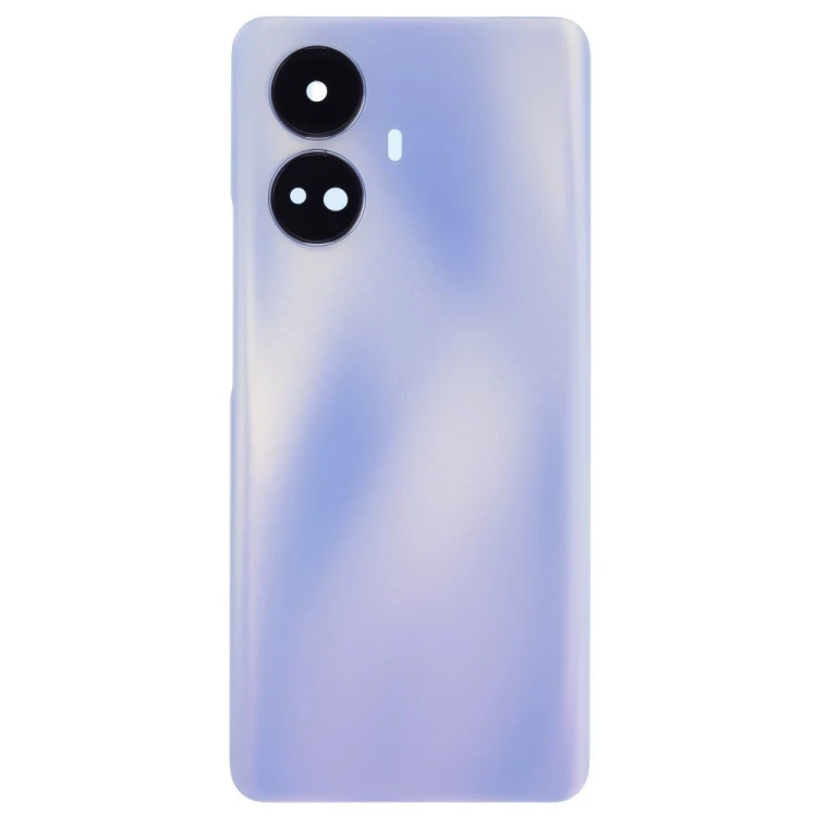 Задняя крышка для Realme 10 Pro+ 5G (RMX3686/RMX3687) (голубой) (в сборе со стеклом камеры)