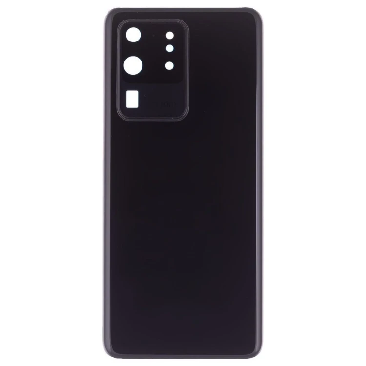 Задняя крышка для Samsung G988 Galaxy S20 Ultra (черный) (в сборе со стеклом камеры) (ORIG100)