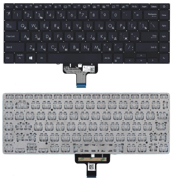 Клавиатура для ноутбука Asus UX435EG черная