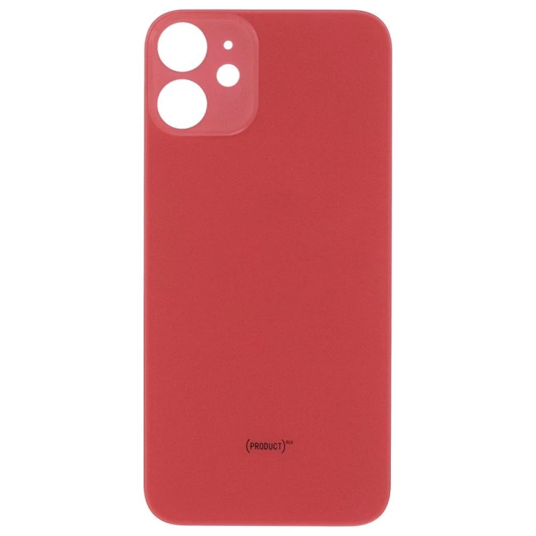 Задняя крышка для Apple iPhone 12 mini (красный) (с широким отверстием) (Premium)