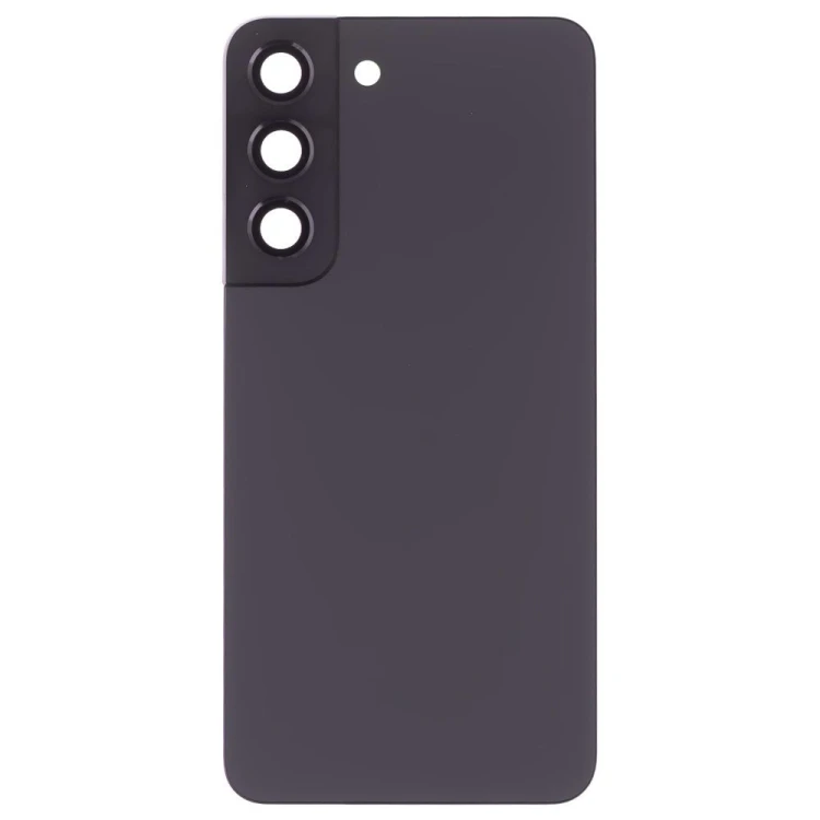 Задняя крышка для Samsung S901 Galaxy S22 (черный) (в сборе со стеклом камеры)