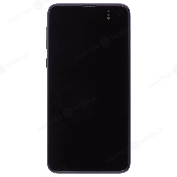 Дисплей для Samsung G970 Galaxy S10e + тачскрин (черный) (в рамке) (ORIG100) (возможен дефект ЛКП)