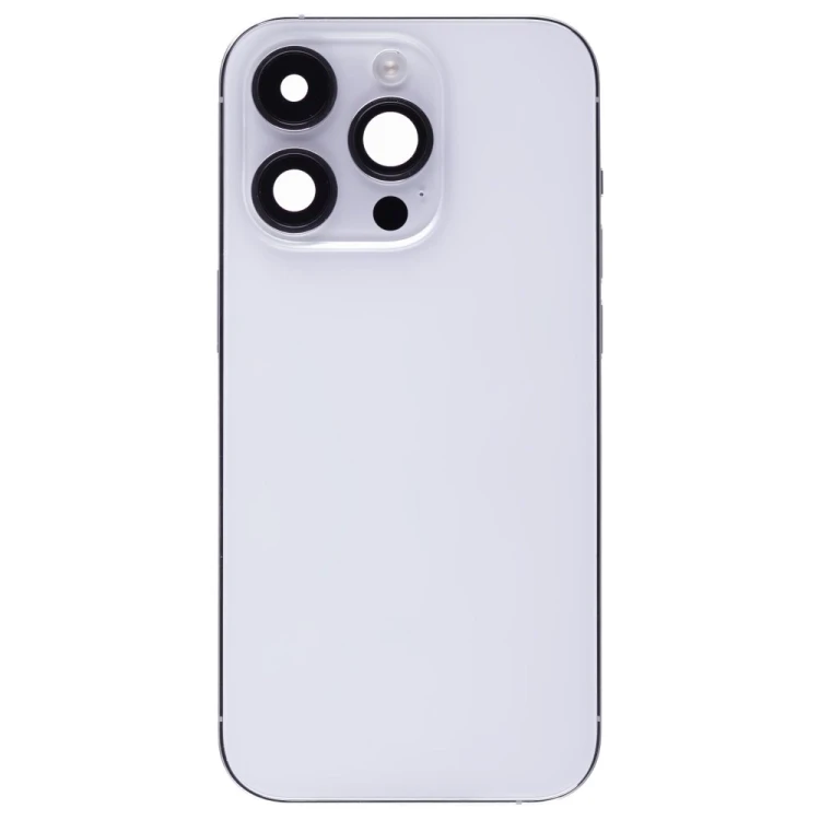 Корпус для Apple iPhone 14 Pro (серебристый) (в сборе) (ORIG100) (Снятый) (возможен дефект ЛКП)