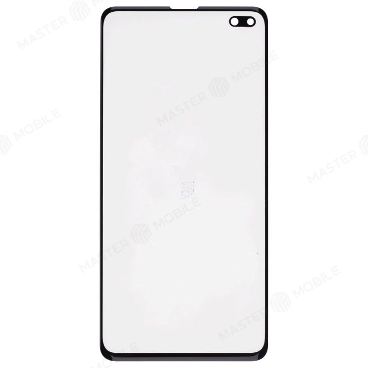 Стекло модуля для Samsung G975 Galaxy S10+ + OCA (черный)