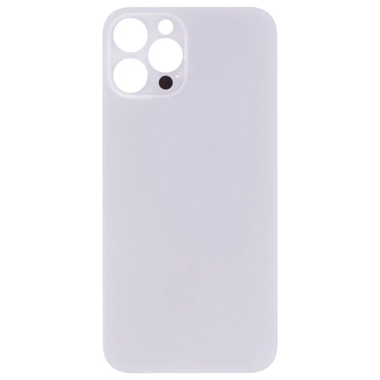 Задняя крышка для Apple iPhone 12 Pro Max (белый) (с широким отверстием) (Premium)