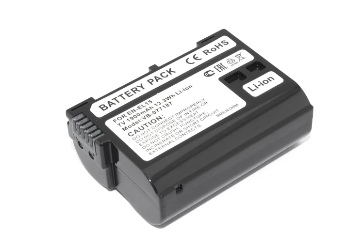 Аккумуляторная батарея для фотоаппарата Nikon 1 V1, D600, D610 (EN-EL15) 7V 1900mAh Li-ion