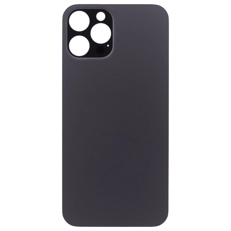 Задняя крышка для Apple iPhone 12 Pro Max (серый) (с широким отверстием) (Premium)