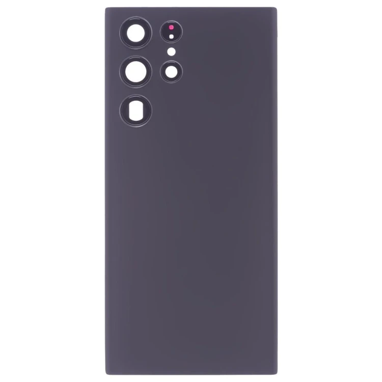 Задняя крышка для Samsung S908 Galaxy S22 Ultra (черный) (в сборе со стеклом камеры)