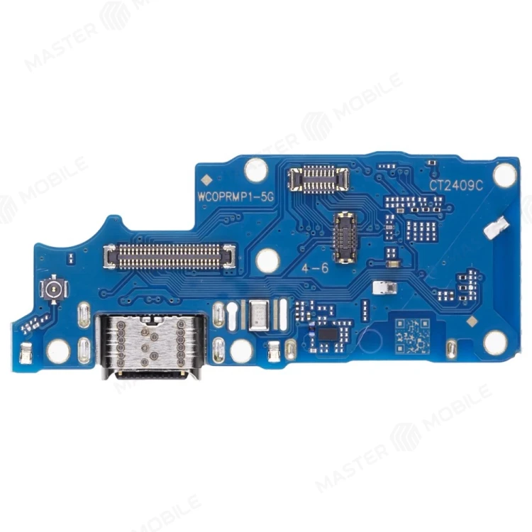 Нижняя плата для Realme 12+ 5G (RMX3867) / 12 4G (RMX3871) с комп. + разъем зарядки + микрофон