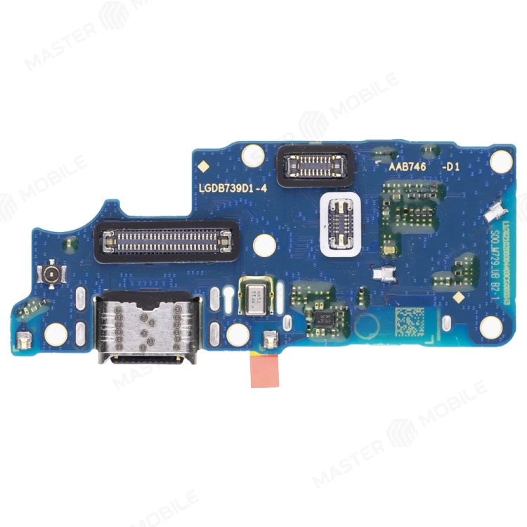 Нижняя плата для Realme 12+ 5G (RMX3867) / 12 4G (RMX3871) с комп. + разъем зарядки + микрофон (ORIG100)