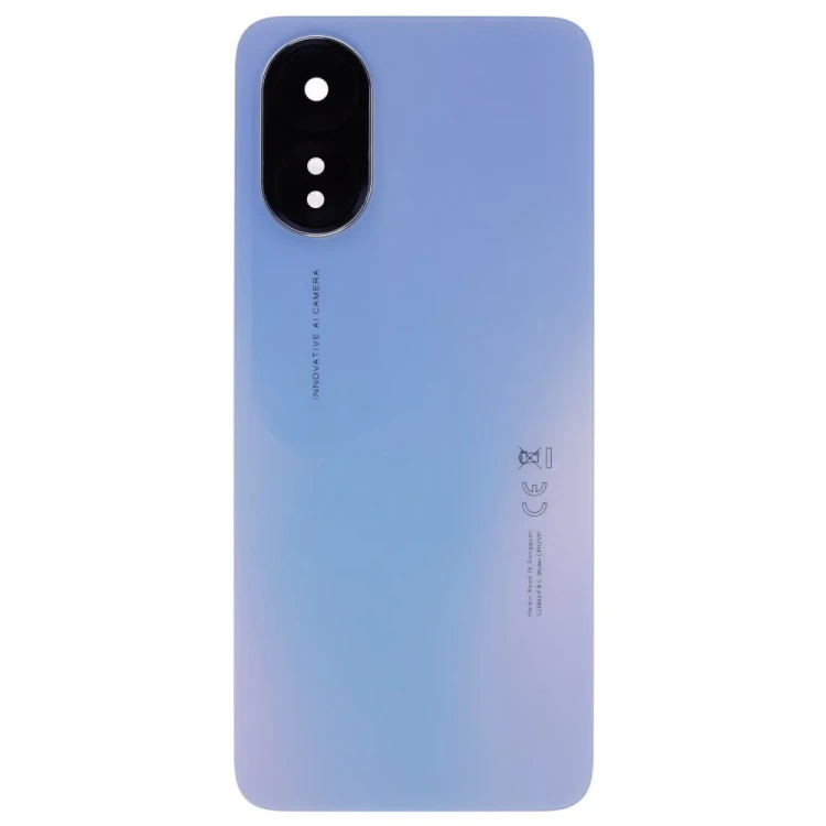 Задняя крышка для OPPO A18 (CPH2591) (синий) (в сборе со стеклом камеры)