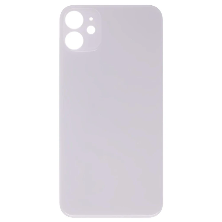 Задняя крышка для Apple iPhone 11 (белый) (с широким отверстием) (Premium)