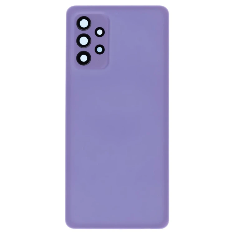 Задняя крышка для Samsung A725 Galaxy A72 (фиолетовый) (в сборе со стеклом камеры)