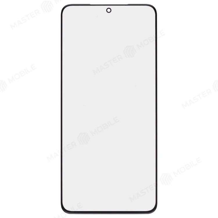 Стекло модуля для Samsung G991 Galaxy S21 + OCA (черный)