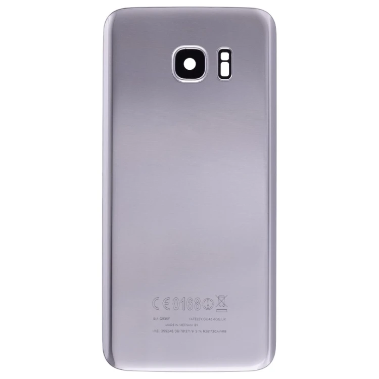 Задняя крышка для Samsung G935 Galaxy S7 Edge (серебристый) (в сборе со стеклом камеры)