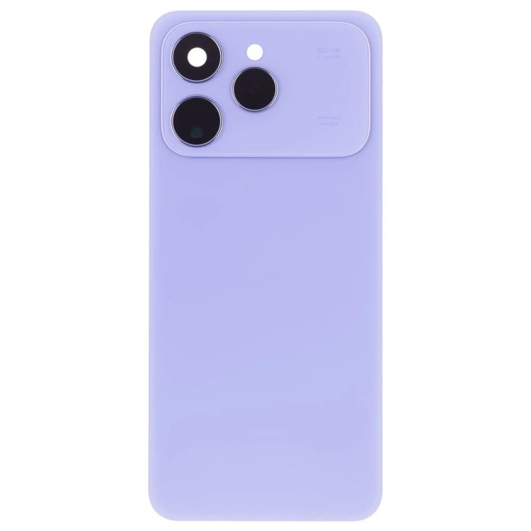 Задняя крышка для Tecno Spark 40 (KM5) (голубой) (в сборе со стеклом камеры)