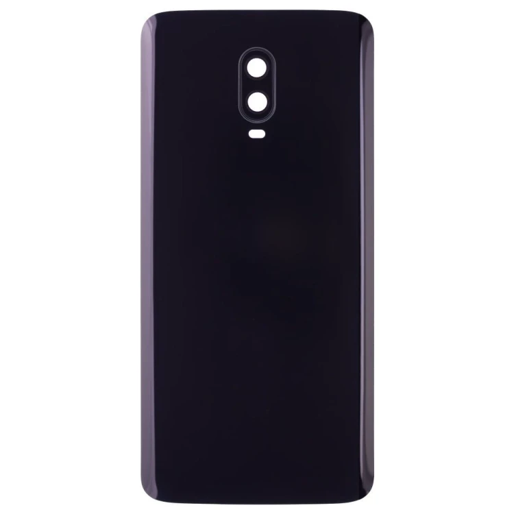 Задняя крышка для OnePlus 6T (черный глянец) (в сборе со стеклом камеры)