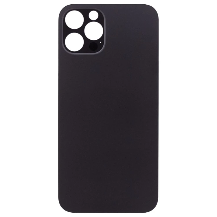 Задняя крышка для Apple iPhone 12 Pro (серый) (с широким отверстием) (Premium)