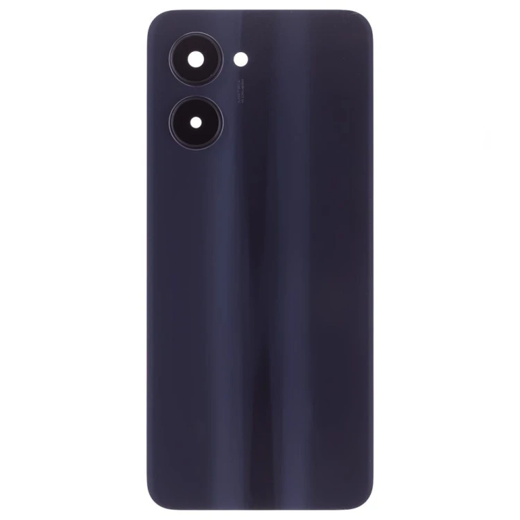 Задняя крышка для Realme C33 (RMX3624) (черный) (в сборе со стеклом камеры)