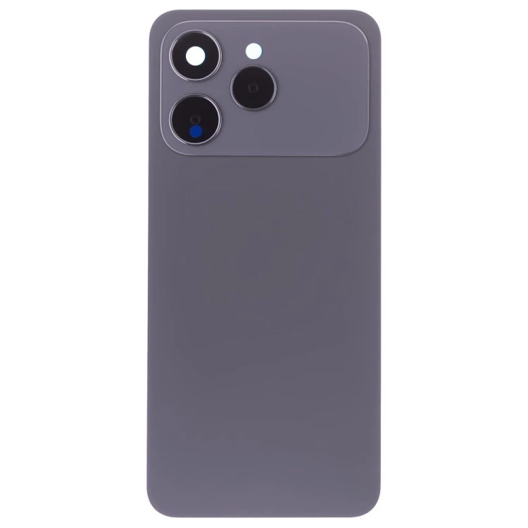 Задняя крышка для Tecno Spark 40 (KM5) (черный) (в сборе со стеклом камеры)