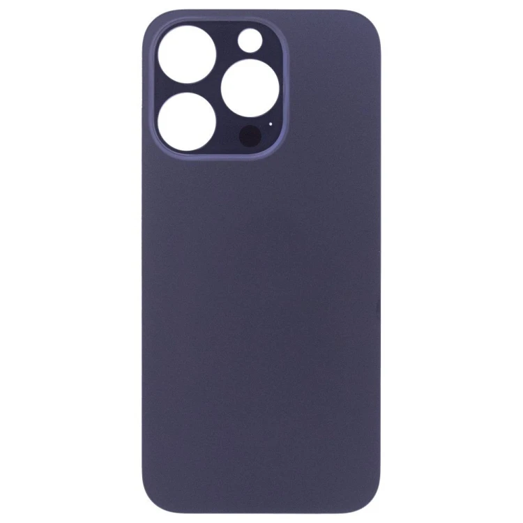 Задняя крышка для Apple iPhone 15 Pro (синий) (с широким отверстием) (Premium)