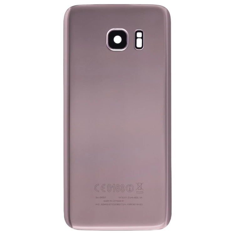 Задняя крышка для Samsung G935 Galaxy S7 Edge (розовый) (в сборе со стеклом камеры)